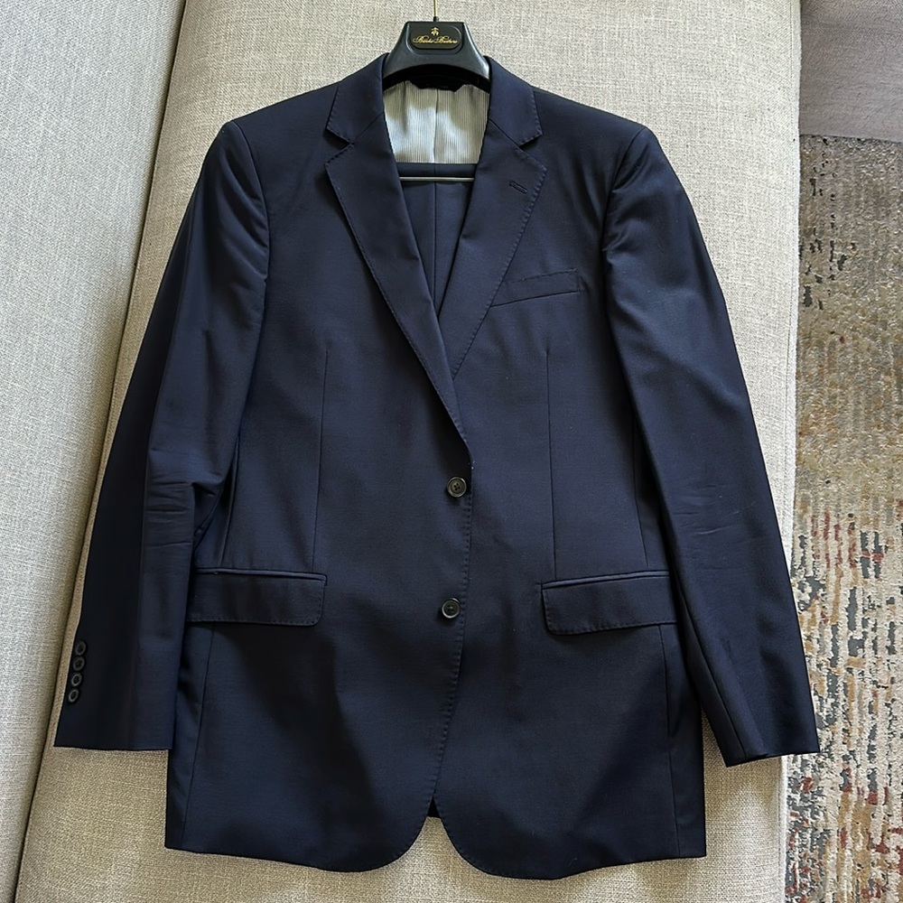 Brooks Brothers Navy Suit — 42L